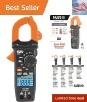 Digital Clamp Meter, Auto-Ranging 400 Amp AC, AC/DC Voltage, TRMS, Resistance...