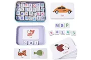 Wooden Magnetic Letters Numbers Alphabet Fridge Magnets Educational Toy Set Preschool Learning for 3 to 5 Years Kid Toddler