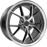 5 Hole Black Silver Bright 2 Piece Passenger Car Forged Wheel Aluminium Alloy Mesh Design Luxury Rim Compatible for Tesla BYD(Style e,Other)
