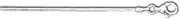 [JewelryWeb] 925 Sterling Silver 1.5 mm Snake Chain Bracelet Jewelry Gifts for Women - Length Options: 18 20 23
