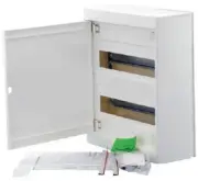 HPM SURFACE MOUNT DIN RAIL ENCLOSURE HPMHL24S 24-Modules, White *Aust Brand