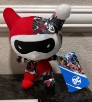 DC Comics Harley Quinn 12" Plush Justice League Chibi Sticker Collection NWT