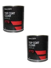 2 x Pacer F73 Top Coat Clear Acrylic Paint 4 Litre