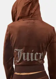 [JUICY COUTURE] Brown Sugar OG Bling Hoodie