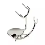 Chrome Barbe Razor and Shaving Brush Stand for Safety Razor fits Straight Razor