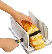 Bread Slicer for Home Use - Cutting Board for Sandwich | Homemade Bread Guide for Cutting Slicing, with Adjustable Width and Thickness