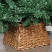Christmas Tree Collar, Plastic Rattan Xmas Tree Ring, Farmhouse Christmas Tre...