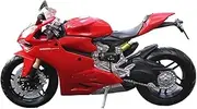 Motorcycle Model 1:12 for Ducati for 1199 Panigale Red Die Cast Vehicles Collectible Hobbies Moto Motorbike Toy Gift Motorcycle Model with Steering Movable Stand