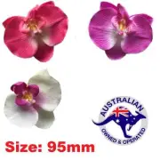 24 x phalaenopsis Artificial silk orchid flower for wedding 9.5cm