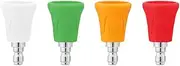 Pressure Washer Nozzle Guard, Stainl Steel High Power Washer Nozzle Tips Set with Upgraded Rubber Protector Cover, 4Pcs Pressure Washing Nozzle Holder with 1/4'' Quick Connect Aperture 1.4mm