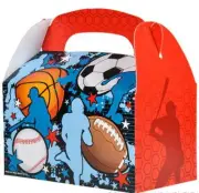 12 SPORTS TREAT BOXES BASKETBALL FOOTBALL SOCCER BASEBALL GOODY TREAT PRIZE BAGS