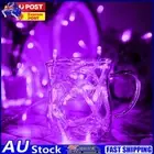 LED Curtain Lamp String Mini Art Modeling Lamp for Festival Party (10M Purple)