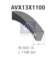 V-Belt (13x1100mm) fits: MAN SL, SÜ; MERCEDES UNIMOG; RVI C, G, KERAX, MAGNUM
