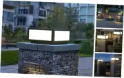 Outdoor Post Lights Modern Outside Column Lights LED Fence Deck Cap Light