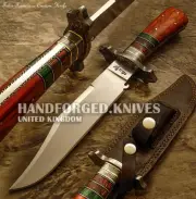 FELIX FRANCISCO CUSTOM HAND MADE FULL TANG BOWIE KNIFE EXOTIC WOOD HANDLE
