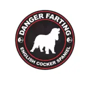 Danger Farting English Cocker Spaniel Sticker