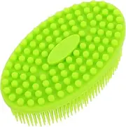 HAPINARY Bath Bath Sponge Scalp Brush Hair Brush Newborn Bath Essentials Comb Silicone Scrubber Skin Brush Light Green