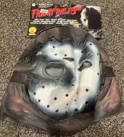 Vintage 2000 Rubie's FRIDAY THE 13th JASON VOORHEES Pullover Mask NWT