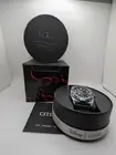 Citizen Eco-Drive Mens Blue Band Disney Round Quartz Casual Wristwatch