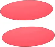 TOPPERFUN 2Pcs Round Silicone Heat Insulation Mats Versatile Kitchen Baking Mats for Microwave Oven and Easy to Clean Table Place Mats Design for Dining Table