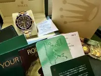 在飛比找Yahoo!奇摩拍賣優惠-Rolex 16613LB Submariner 勞力士 半