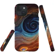 For iPhone 15 Tough Protective Cover, Eye Of The Galaxy