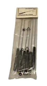 6 Fourchettes Fondue Forks Skewers Set Vintage Metal Colored Dot Replacement