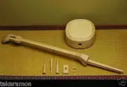 Assembling kit of SANSHIN Japanese traditional natural wood Okinawa Ryukyu