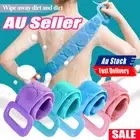 Silicone Exfoliating Back Strap Scrub Towel Bath Shower Body Scrubber BruCZ WaES