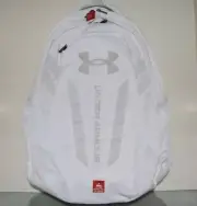 Under Armour Hustle 5.0 Backpack 1361176 105 White NWT