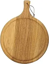 PEPLAYTAL Wooden Pizza Board Wooden Cutting Board for Serving Kitchen Use for Charcuterie Cheese Meat and Fruits Display and Safe Material