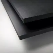 Sintra PVC Foam Board Plastic Sheet - 2mm (.079") thick - Black - 12" x 24"