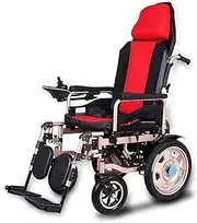 Lightweight Foldable Power Wheelchair Wheelchair,Intelligent Lightweight Foldable Electric Wheelchair, Mobility Aid Wheelchair, Fda Approval Travel Carry Transport Chair for Outdoor Travel Elderly Dis