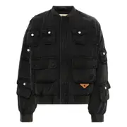 [Untitled Artworks] Untitled Artworks Logo-embroidered Bomber Jacket S BLACK