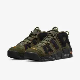 【NIKE 耐吉】休閒鞋 Air More Uptempo 96 男鞋 墨綠 黑 大Air Cargo Khaki(DX2669-300)