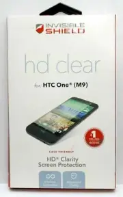 NEW Zagg InvisibleShield HD Clear Screen Protector for HTC One M9 Case Friendly