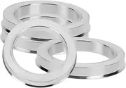 SOESFOUFU 4pcs Hub Centric Rings 72.6 to 54.1 Metal Car Wheel Decorations Aesthetic Hub Rings