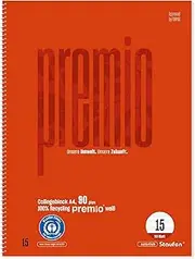 Staufen premio College Notepad - Line Style 15, DIN A4, 50 Sheets 90 g/m², Music Ruling, 1 Music Book