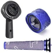 Replacement Motor Rear Cover Front Rear HEPA Filter Parts for Dyson V6 DC58 DC59 DC61 DC62 DC74 Cleaner,V6 Motor Rear Cover HEPA Filter Conversion Kit (Motor Rear Cover+Post Filter+Front Filter)