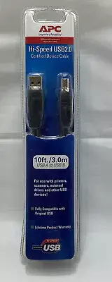 APC HI-Speed USB 2.0 Certified Device Cable 10 ft/3.0m USB A To USB B New