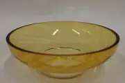 Murano Ciotola Rigadin Amber Bowl.