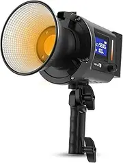 REFLEX CAMERA Professional 80W Handheld LED Photography Light – Portable Studio Video Light, Continuous Lighting for Photography, Handheld LED Spotlight. 3200-5600K 18000lux/1m CRI97 12 Effects + RGB