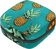 Sanitary Napkin Storage Bag,Period Bag,Fruit Green Pineapple,Sanitary Bags for Feminine Products