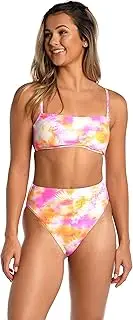 [Hobie] Women's Standard Over The Shoulder Bralette Swimsuit Top