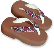 Hajime(一歩) [1 Step] [Hajime] Geta Geta Clogs, Soft and Water Resistant, Spider, Spider (Spider/XS), spider, 18.5 cm
