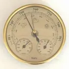 Loviver 3 in1 130mm Wall Hanging Weather Station Meter Barometer Thermometer