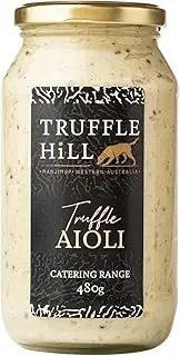 Truffle Hill - Truffle Aioli Catering Range (480g), Black Périgord Truffle Infused Aioli, Keto, Paleo, Vegetarian, Lactose Free, Gluten Free, & Celiac Friendly