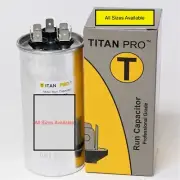 TitanPro TRCFD HVAC Round Motor Run Capacitor 40+5 MFD, 440/370Vac