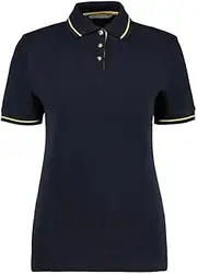 [KUSTOM KIT] Womens/Ladies St Mellion Polo Shirt (UK Size: 12 UK) (Navy/Sun Yellow)