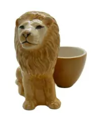 Quail Ceramics Lion with Egg Cup Q149